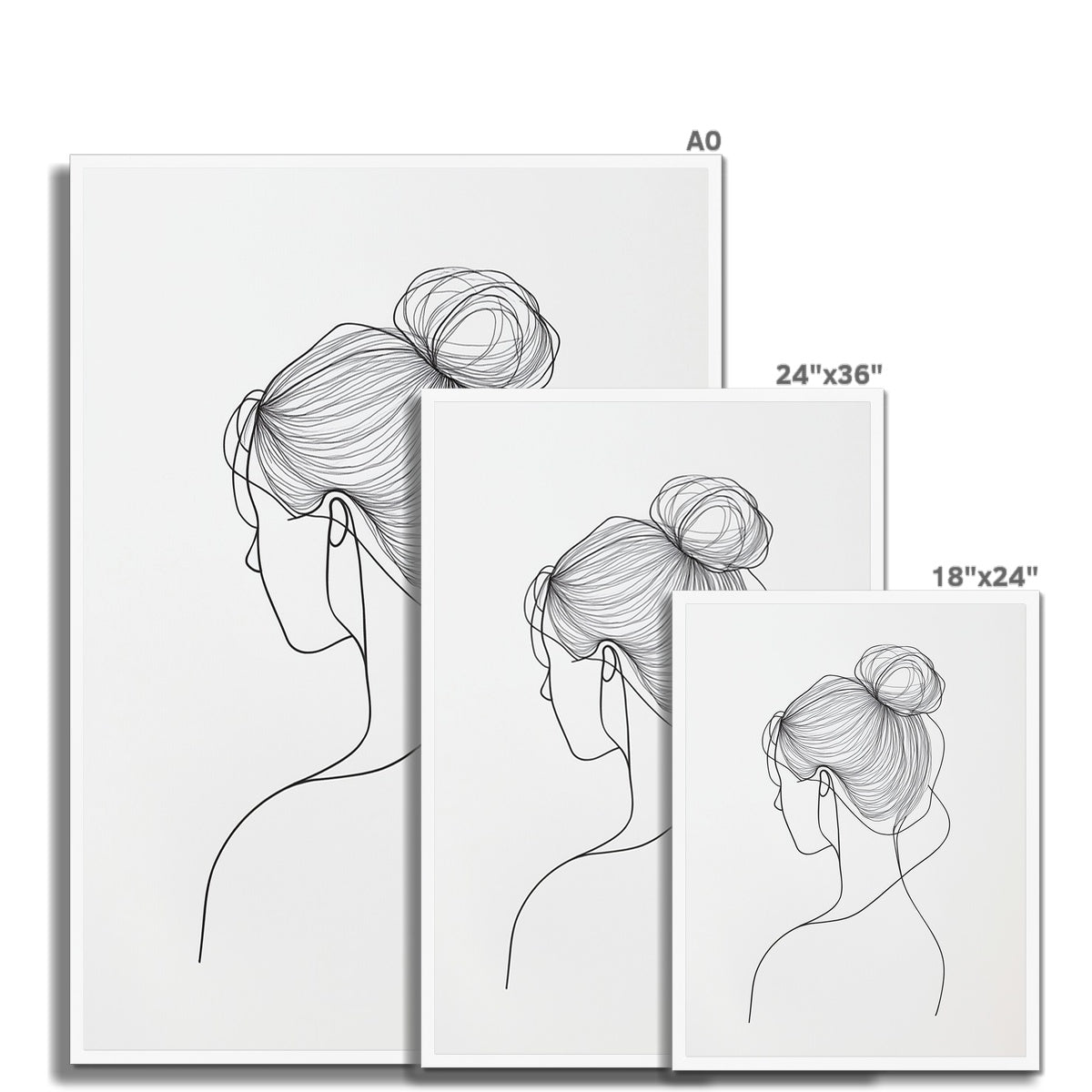 Jen Fargeot Creative | Minimalist | Wall Art | A Profile Strand | Framed Print