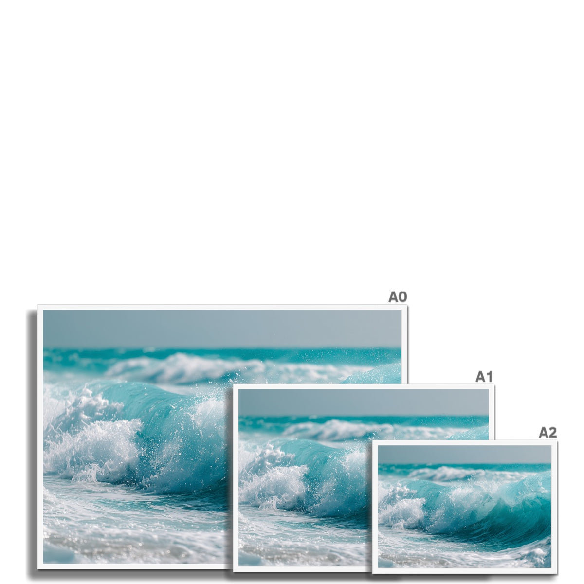Jen Fargeot Creative | Beach | Wall Art | Crashing Waves (2) | Framed Print