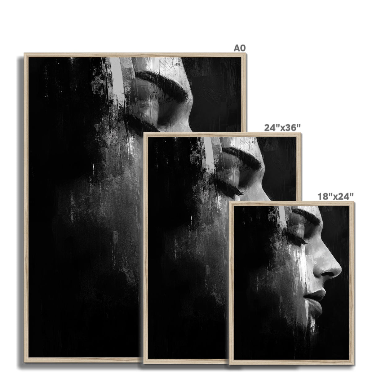 Jen Fargeot Creative | Black & White | Wall Art | Shadows & Emotion | Framed Print