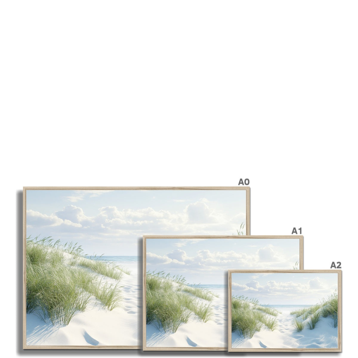 Jen Fargeot Creative | Nature | Wall Art | White Dunes | Framed Print