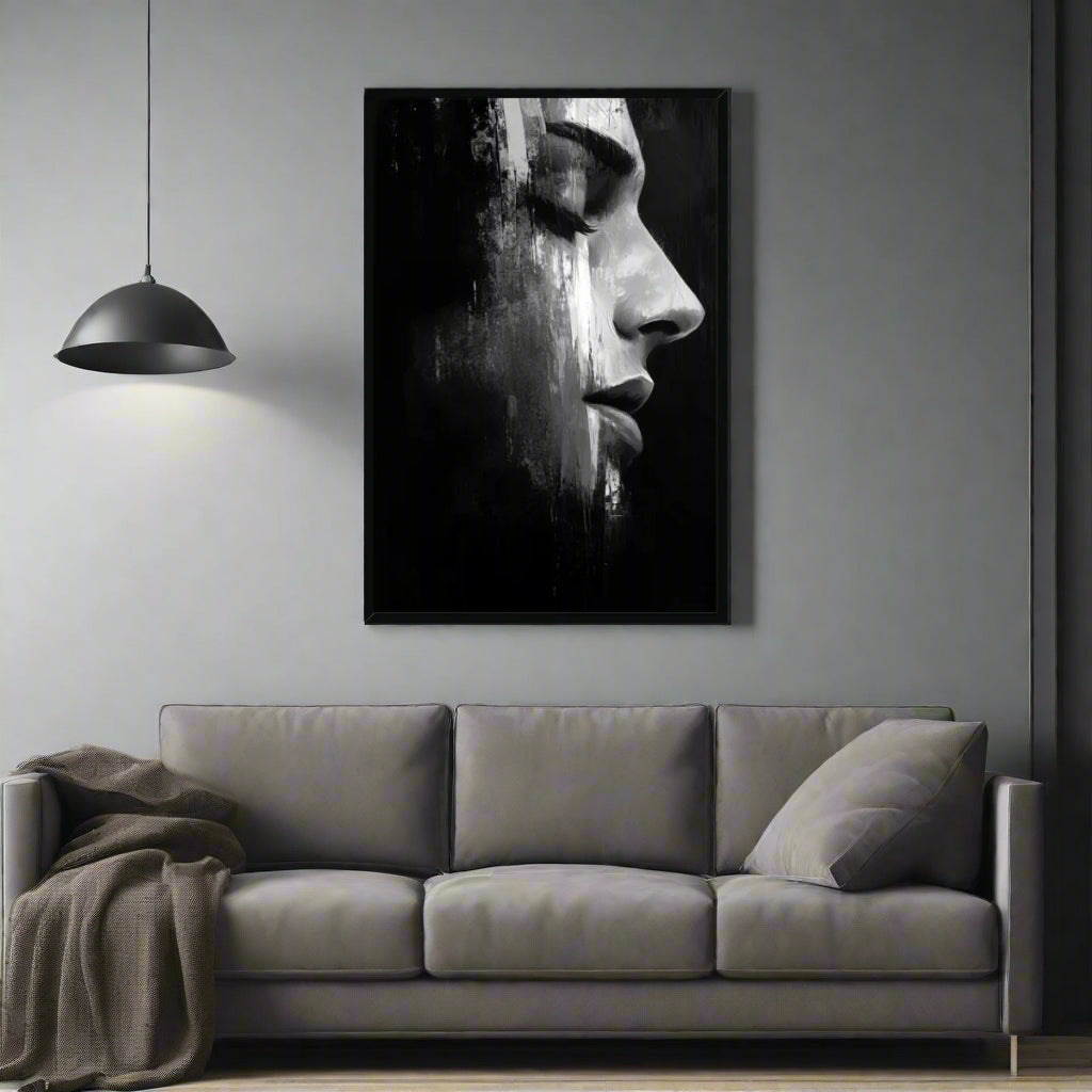 Jen Fargeot Creative | Black & White | Wall Art | Shadows & Emotion | Framed Print