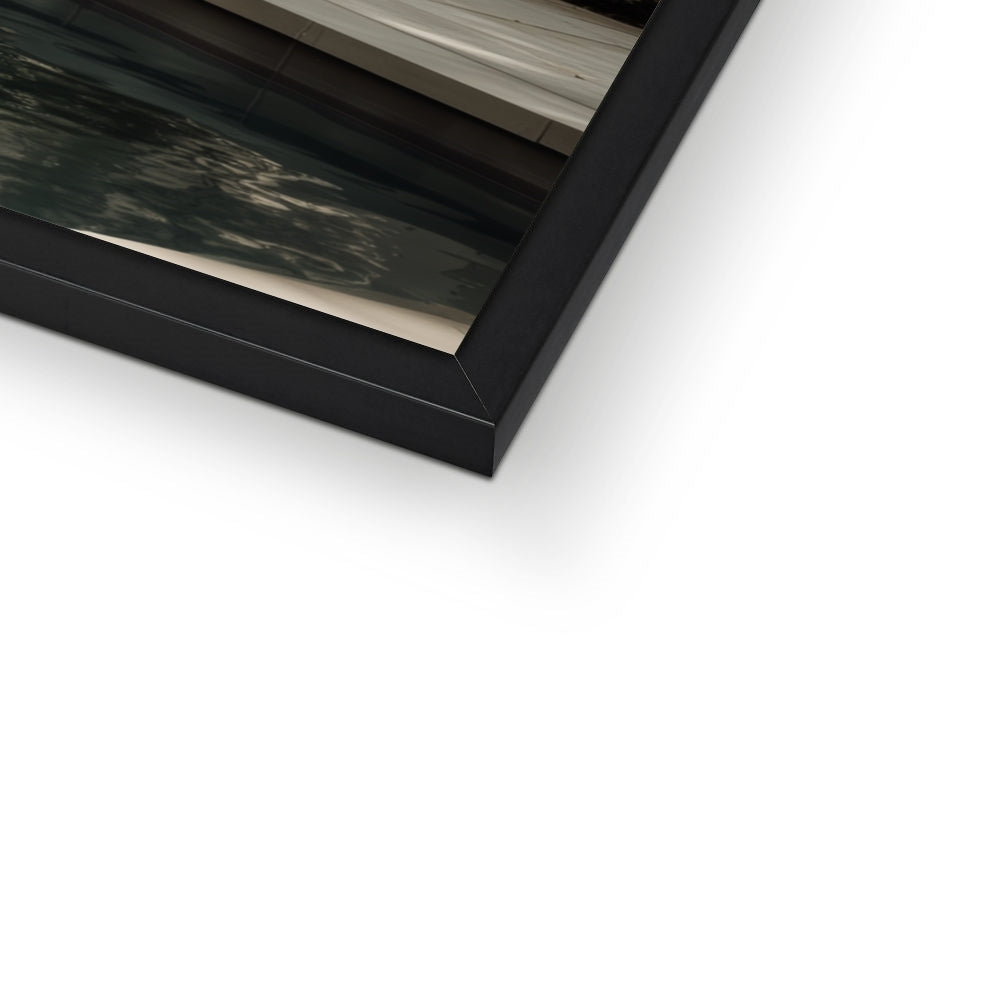 Jen Fargeot Creative | Architecture | Wall Art | The Mansion's Poolside | Framed Print