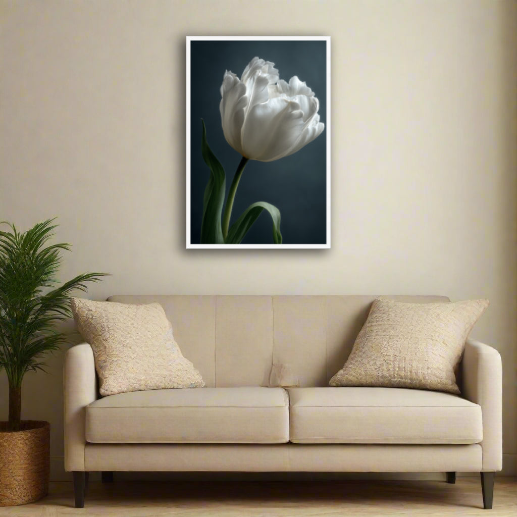 Jen Fargeot Creative | Botanical | Wall Art | Feather Tulip | Framed Print