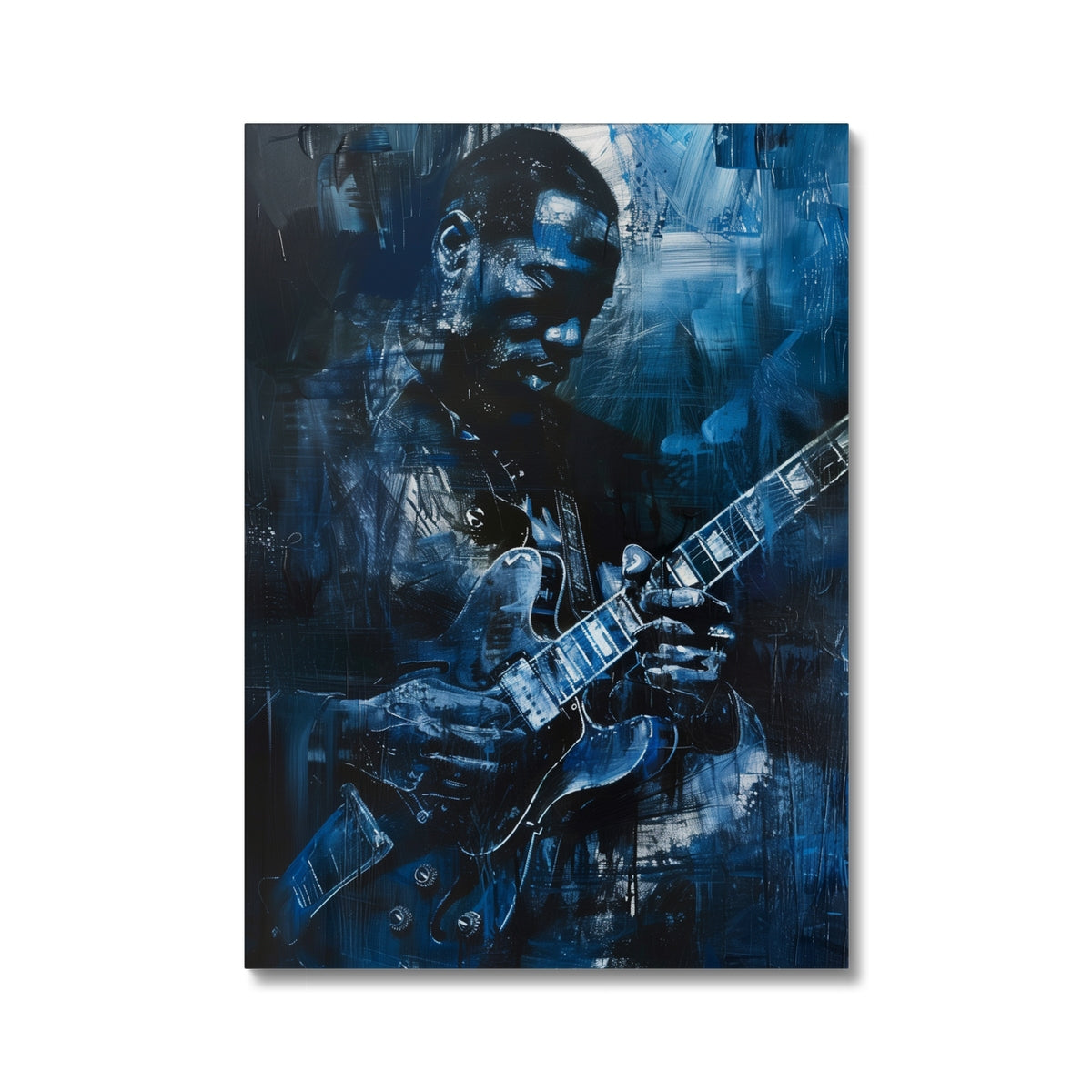 Jen Fargeot Creative | Jazz | Wall Art | Guitar Man Mike | Canvas