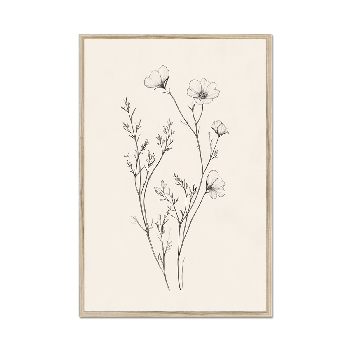 Jen Fargeot Creative | Botanical | Wall Art | Little Flower Bunch | Framed Print