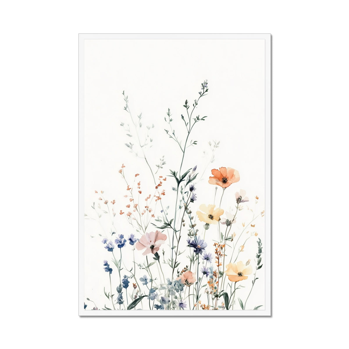 Jen Fargeot Creative | Botanical | Wall Art | Wildflowers & Violets | Framed Print