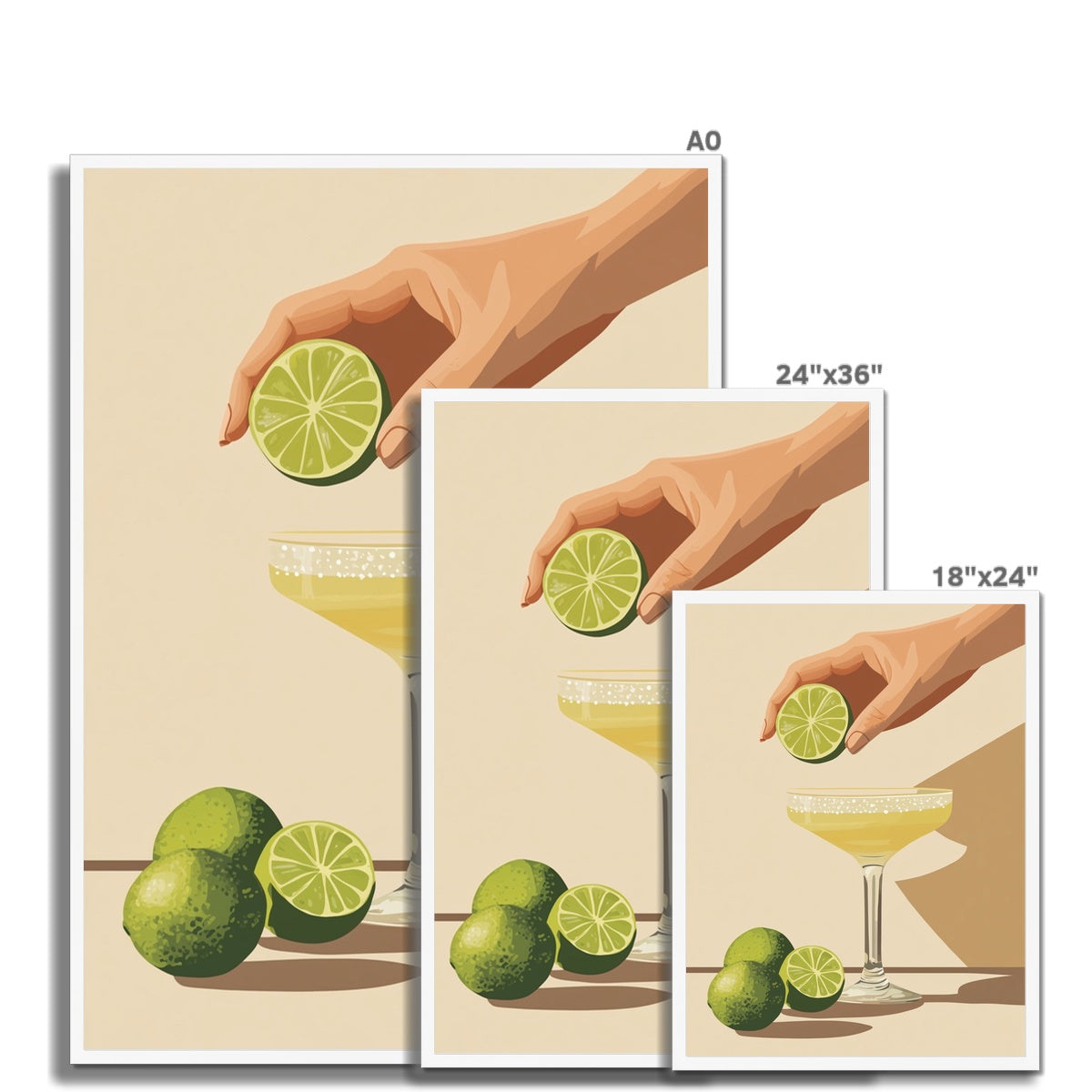 Jen Fargeot Creative | Illustration | Wall Art | Margaritas! | Framed Print