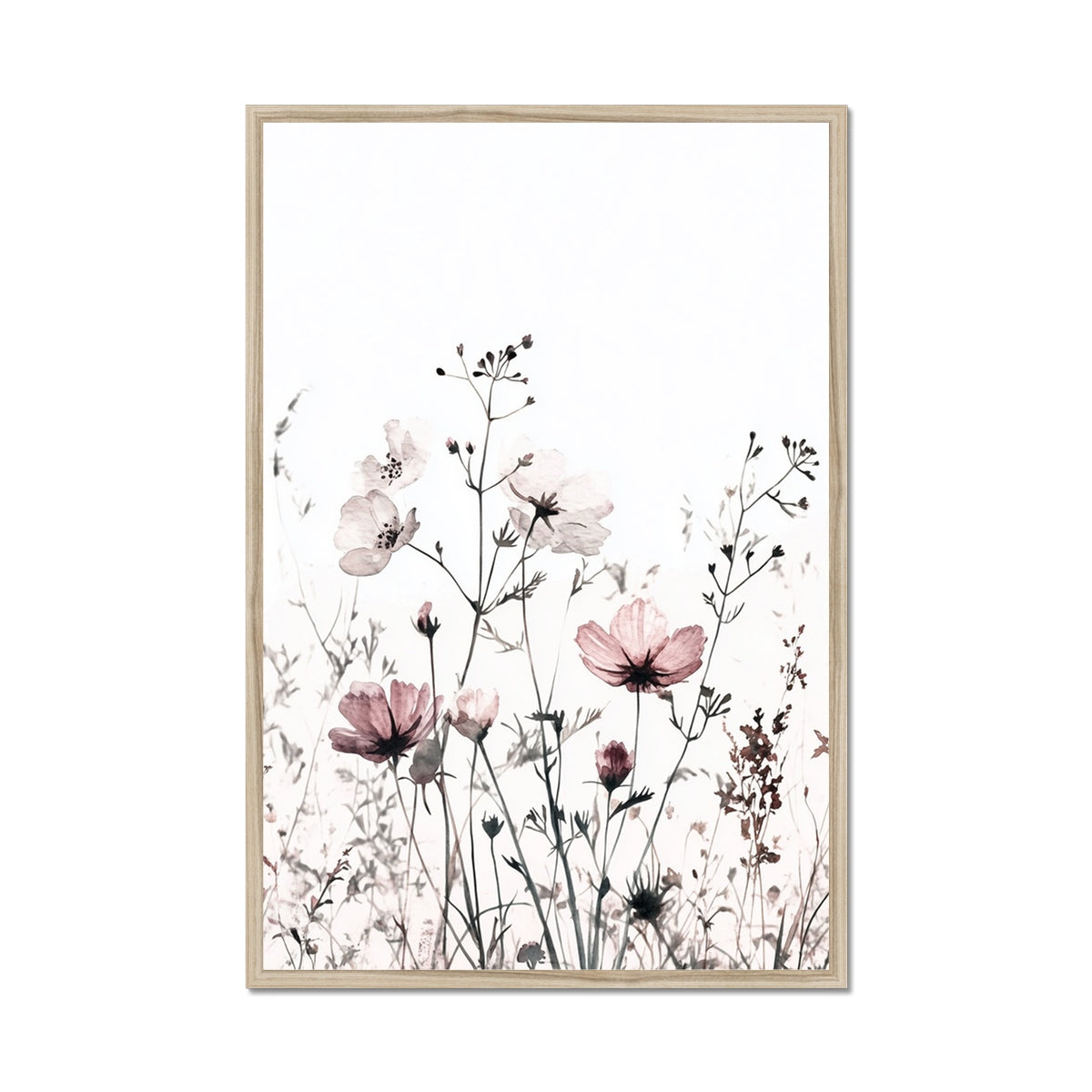 Jen Fargeot Creative | Botanical | Wall Art | Fading Wildflowers | Framed Print