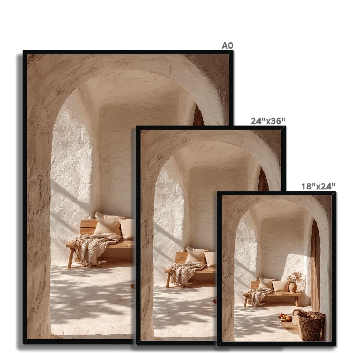 Jen Fargeot Creative | Architecture | Wall Art | The Bench and The Alcove | Framed Print