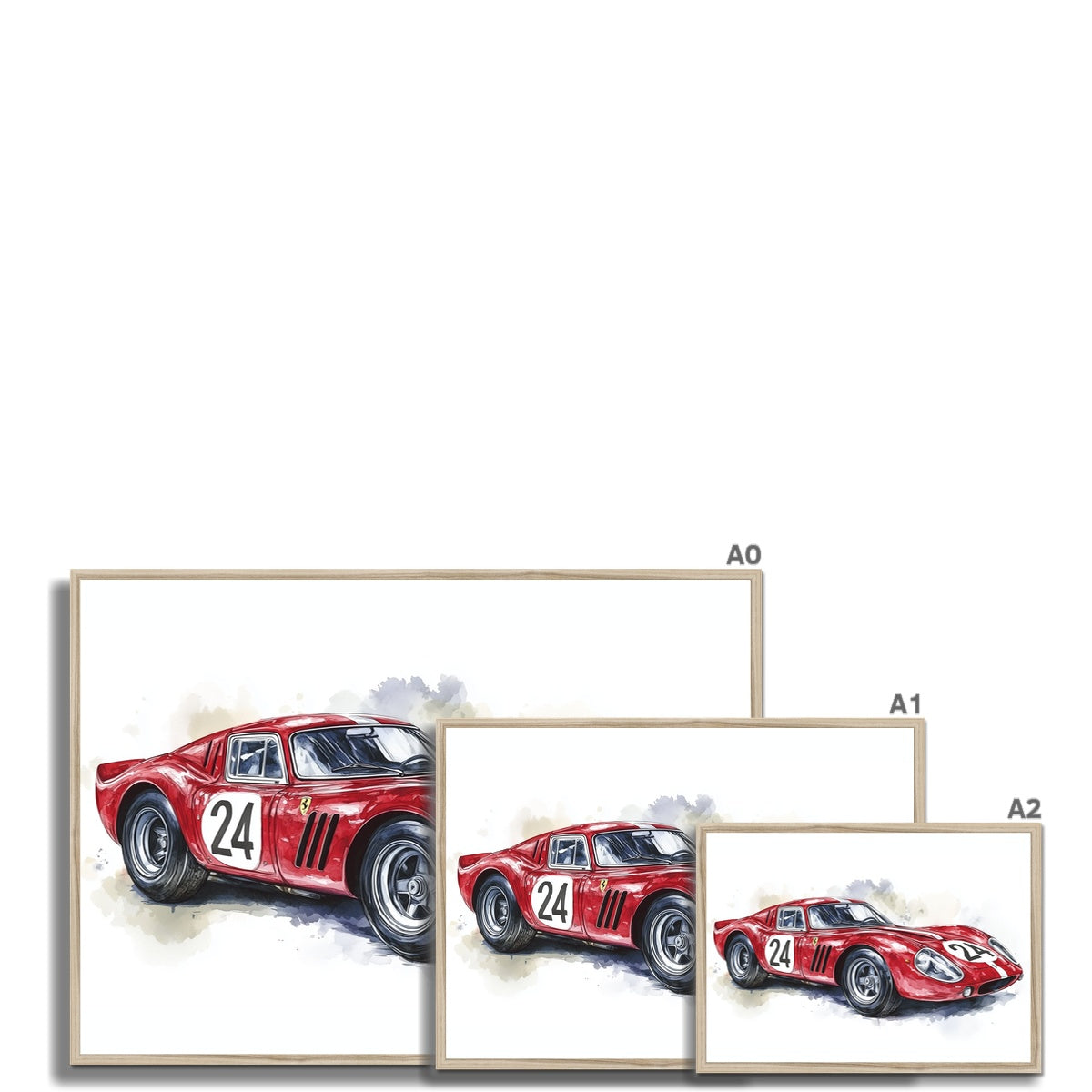 Jen Fargeot Creative | Cars | Wall Art | Ferrari Dino GTO | Framed Print