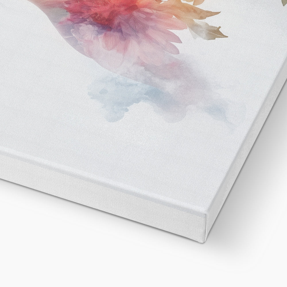Jen Fargeot Creative | Surreal | Wall Art | A Head in Bloom | Canvas