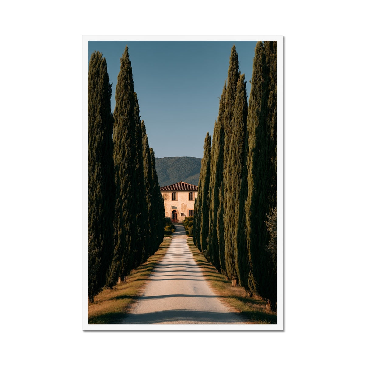 Jen Fargeot Creative | Mediterranean | Wall Art | A Tuscany Road | Framed Print
