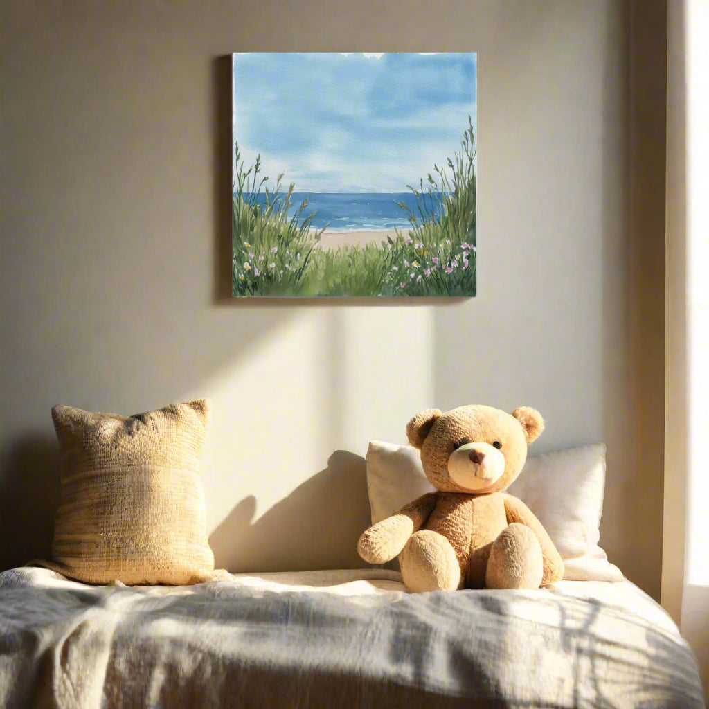 Jen Fargeot Creative Children | Watercolour | Wall Art | Ocean View | Canvas