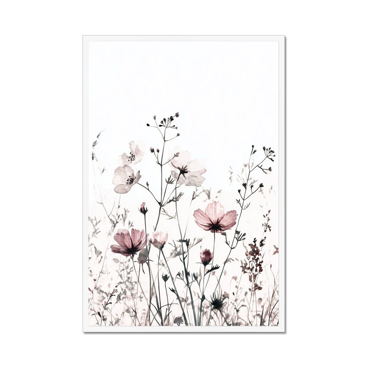 Jen Fargeot Creative | Botanical | Wall Art | Fading Wildflowers | Framed Print