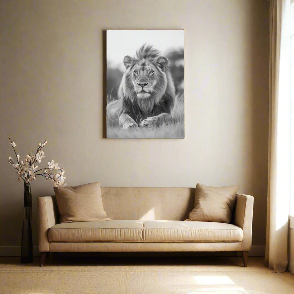 Jen Fargeot Creative | Animal | Wall Art | Majestic Lion of the Savanna | Canvas