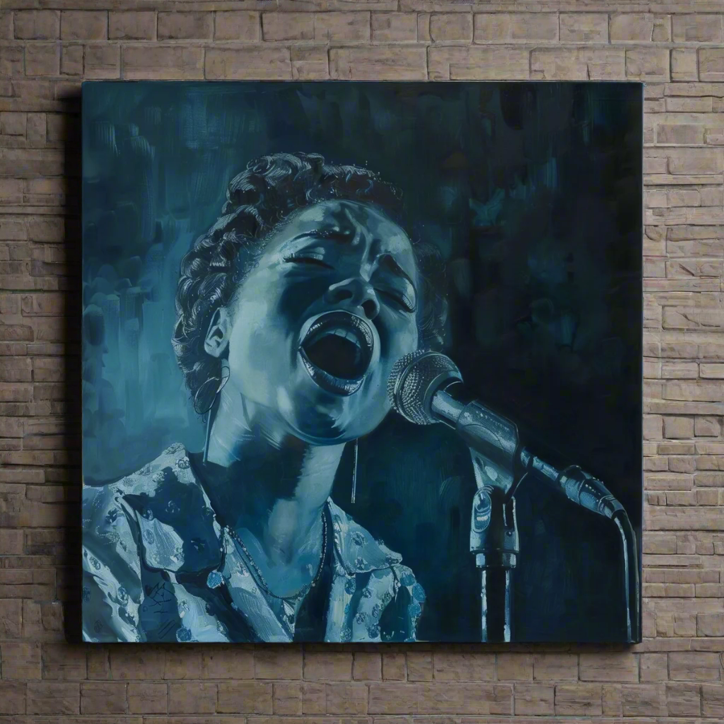 Jen Fargeot Creative | Jazz | Wall Art | Jazz Singer Bessie (1) | Canvas