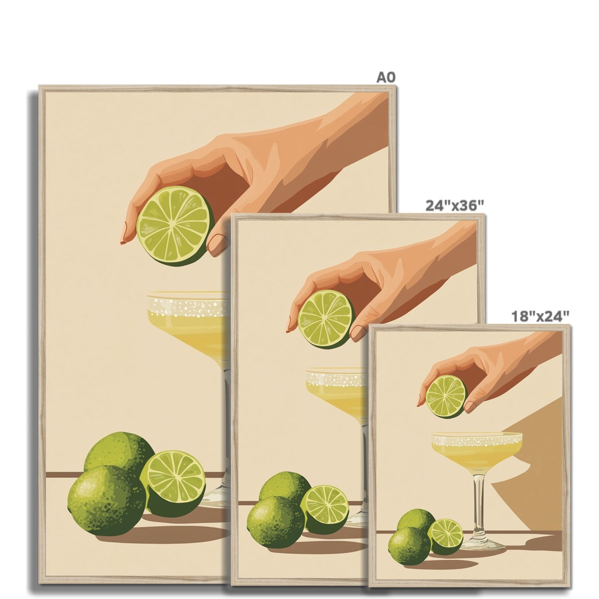 Jen Fargeot Creative | Illustration | Wall Art | Margaritas! | Framed Print