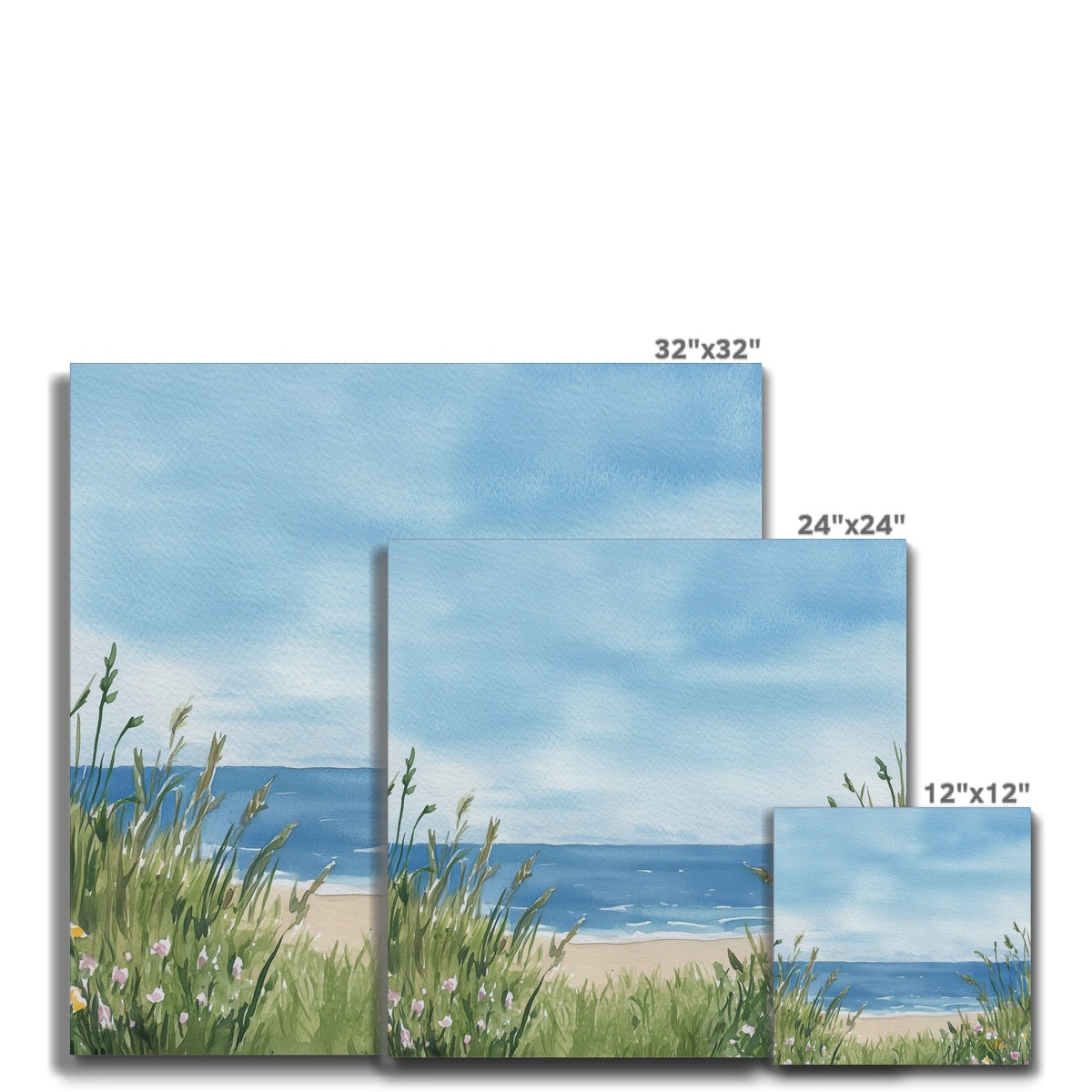 Jen Fargeot Creative Children | Watercolour | Wall Art | Ocean View | Canvas