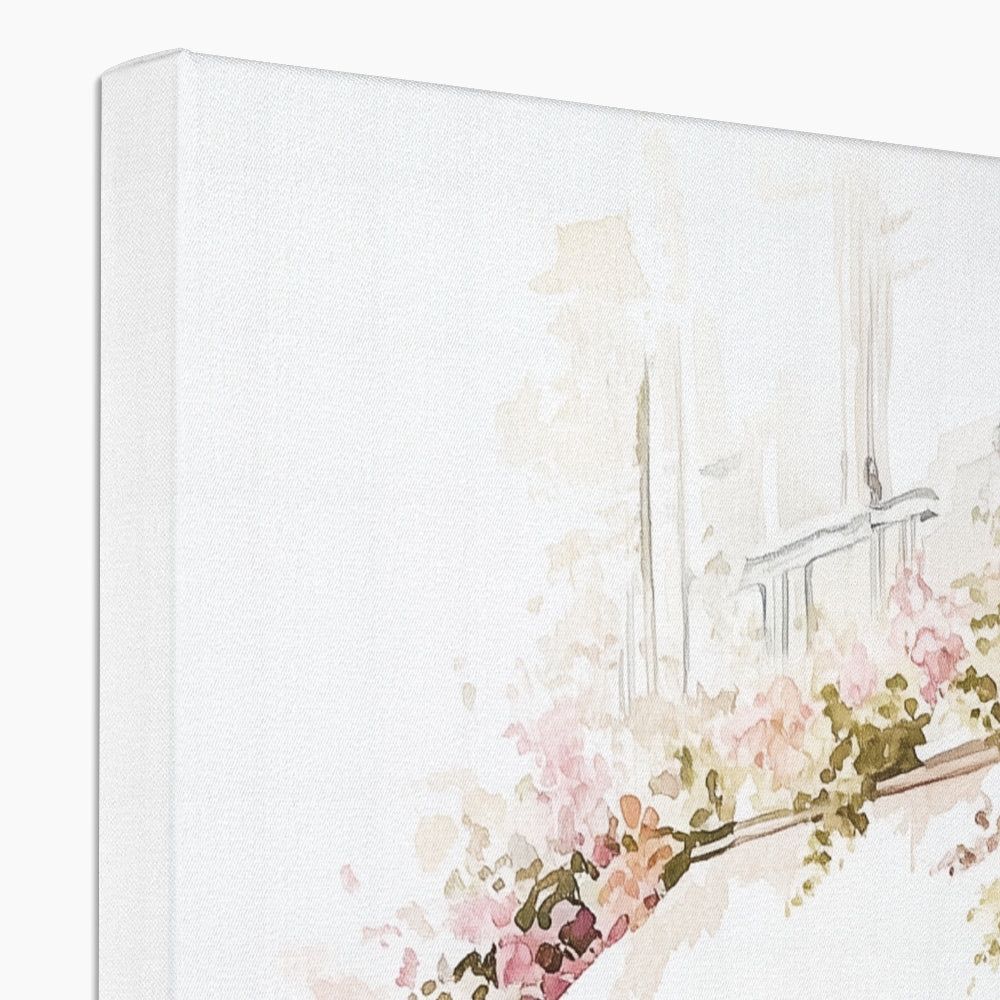 Jen Fargeot Creative | Watercolour | Parisian Café Side Profile | Wall Art | Canvas