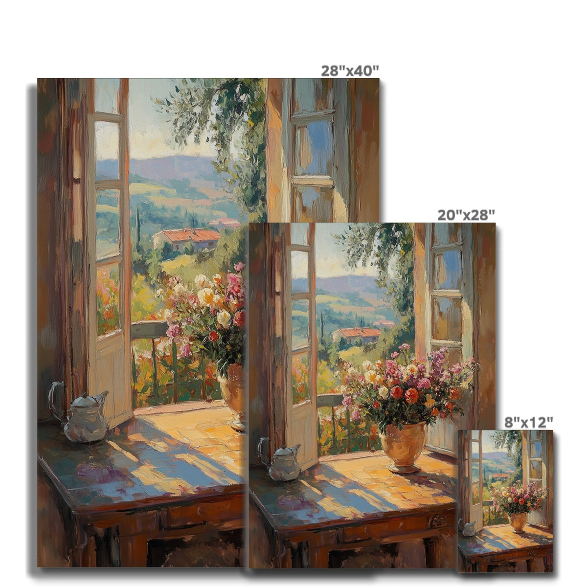 Jen Fargeot Creative | Botanical | Wall Art | Flowers at the Window | Canvas