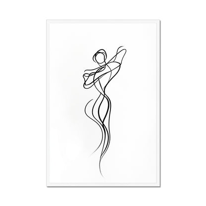 Jen Fargeot Creative | Minimalist | Wall Art | Dancing Flame | Framed Print