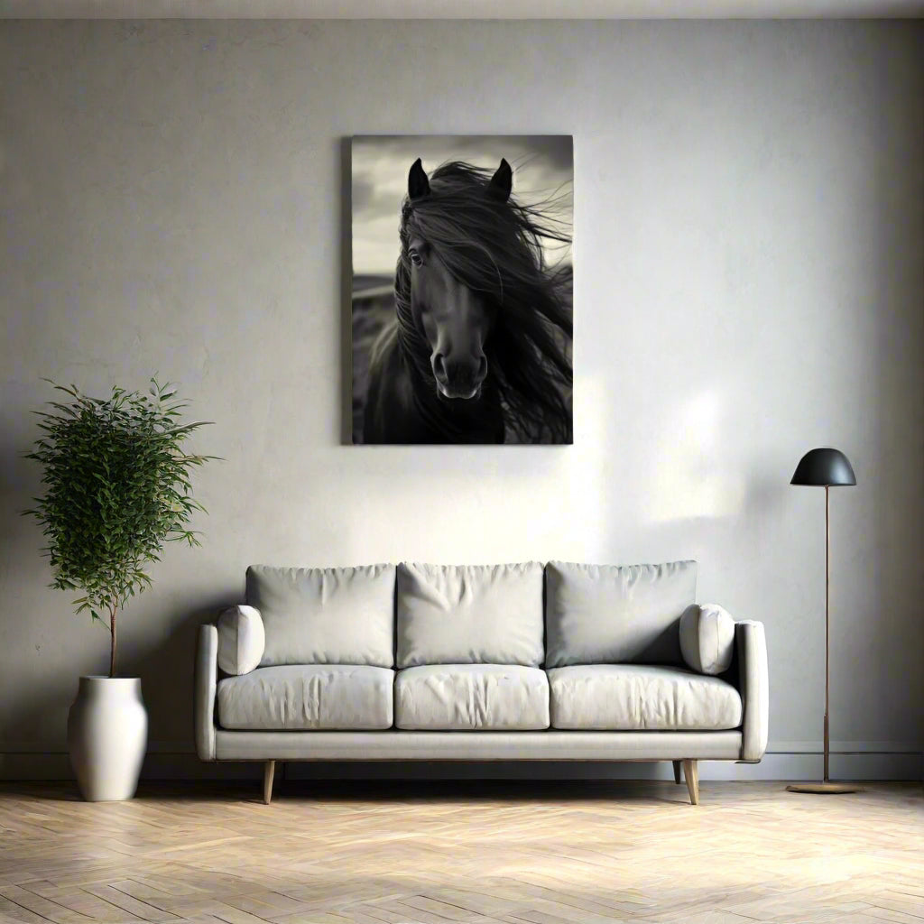 Jen Fargeot Creative | Animal | Wall Art | Horse in the Wind | Canvas
