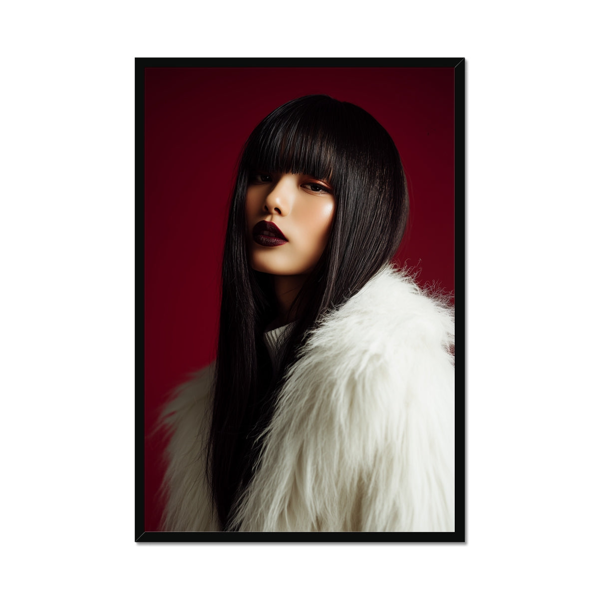 Jen Fargeot Creative | Fashion | Wall Art | Midnight in White | Framed Print