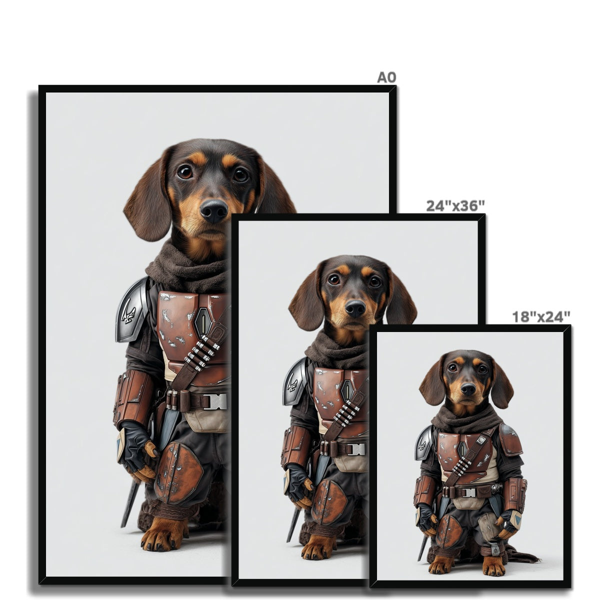 Jen Fargeot Creative | Quirky | Wall Art | The Mandadog | Framed Print