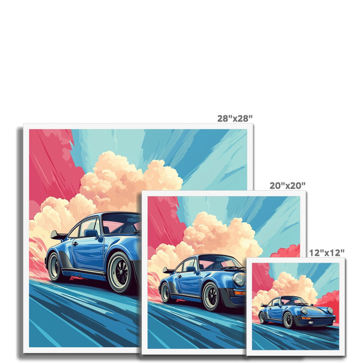 Jen Fargeot Creative | Cars | Wall Art | Porsche 911 Turbo | Framed Print