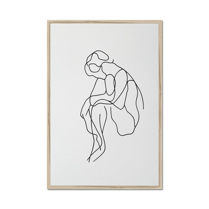 Jen Fargeot Creative  Minimalist | Wall Art | Think Between The Lines | Framed Print
