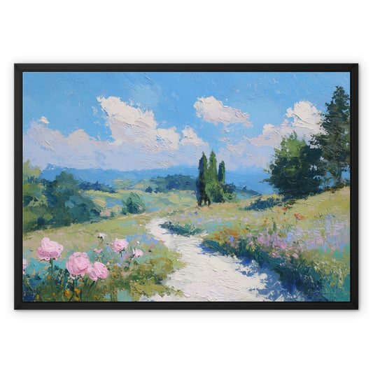 Jen Fargeot Creative | Landscape | Wall Art | Path Through Spring | Framed Canvas