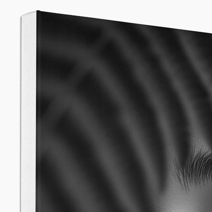 Jen Fargeot Creative | Black & White | Wall Art | Girl with Fern Leaves | Canvas
