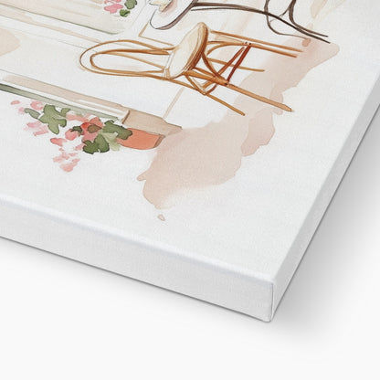 Jen Fargeot Creative | Watercolour | Parisian Café | Wall Art | Canvas