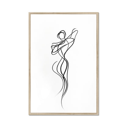 Jen Fargeot Creative | Minimalist | Wall Art | Dancing Flame | Framed Print