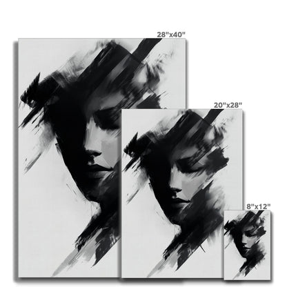 Jen Fargeot Creative | Black & White | Wall Art | Monochrome Portrait | Canvas