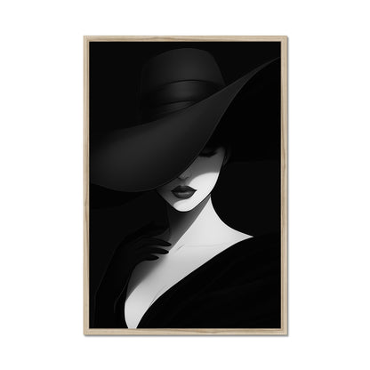 Jen Fargeot Creative | Black & White | Wall Art | Elegant Woman | Framed Print