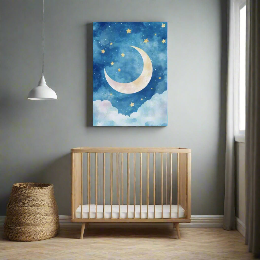 Jen Fargeot Creative Children | Wall Art | Moon Crescent | Canvas