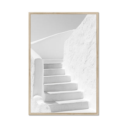 Jen Fargeot Creative | Architecture | Wall Art | White Stairs | Framed Print