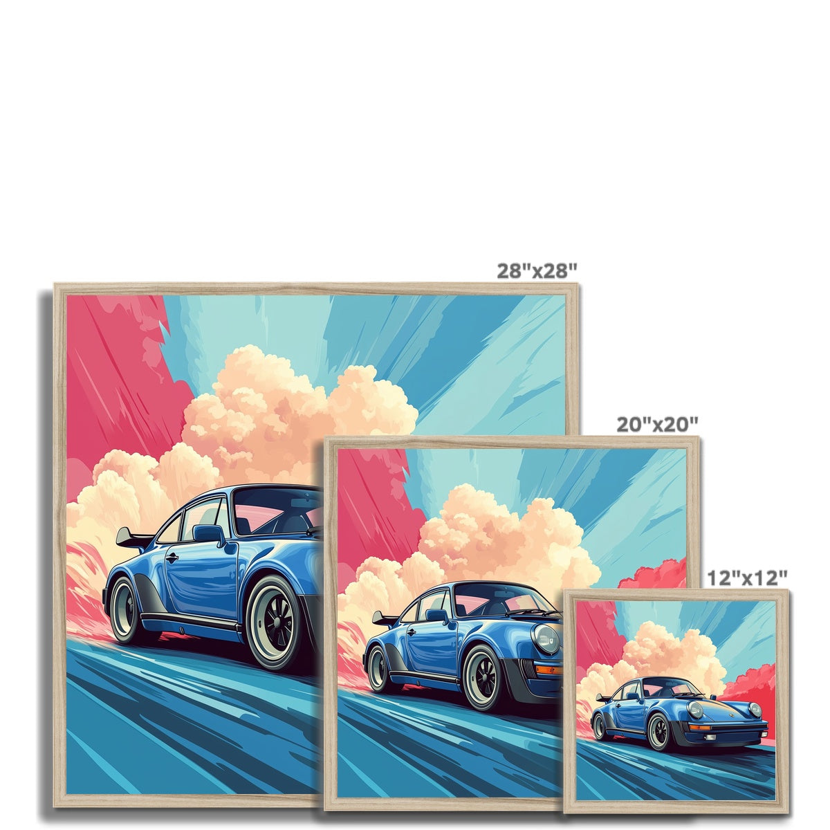 Jen Fargeot Creative | Cars | Wall Art | Porsche 911 Turbo | Framed Print