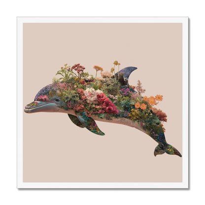 Jen Fargeot Creative | Surreal | Wall Art | Garden Dolphin | Framed Print