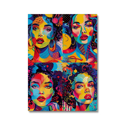 Jen Fargeot Creative | Pop Art | Wall Art | Coralie Quadriptyque | Canvas