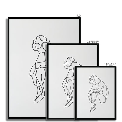 Jen Fargeot Creative  Minimalist | Wall Art | Think Between The Lines | Framed Print