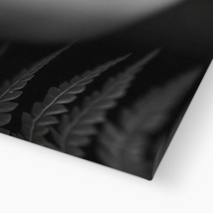 Jen Fargeot Creative | Black & White | Wall Art | Girl Behind Fern Leaves | Canvas
