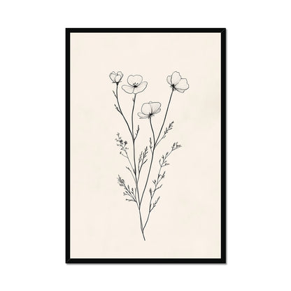 Jen Fargeot Creative | Botanical | Wall Art | Little Flower Bunch (2) | Framed Print