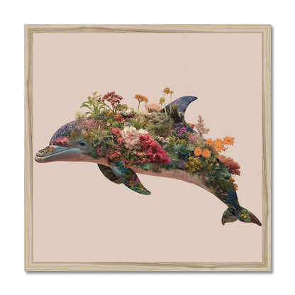 Jen Fargeot Creative | Surreal | Wall Art | Garden Dolphin | Framed Print