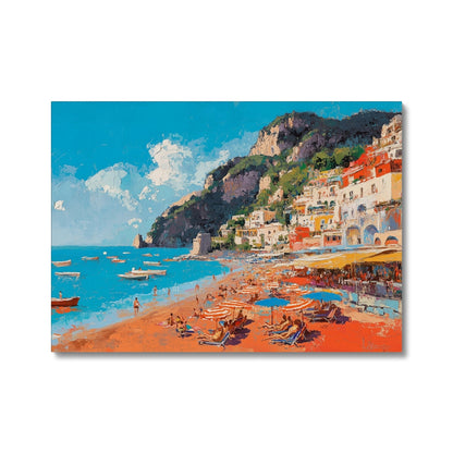 Jen Fargeot Creative | Mediterranean | Wall Art | Positano | Beach Canvas