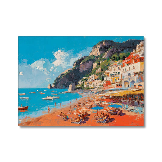 Jen Fargeot Creative | Mediterranean | Wall Art | Positano | Beach Canvas