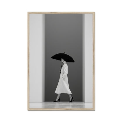 Jen Fargeot Creative | Fashion | Wall Art | The Model and The Umbrella | Framed Print