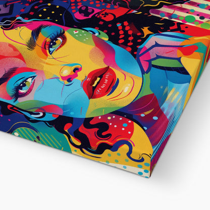 Jen Fargeot Creative | Pop Art | Wall Art | Coralie Quadriptyque | Canvas