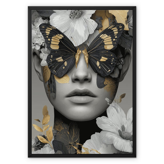 Jen Fargeot Creative | Surreal | Wall Art | Butterfly Eyes | Framed Canvas